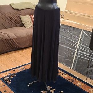 Black Knit Maxi Skirt